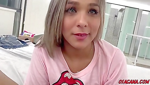 Busty shemale with a tattoo in her butthole getting fucked