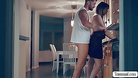 Big-boobed brunette stepbrother fucks a step-sister 089