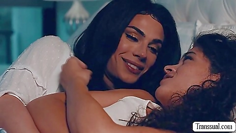 A blonde brunette has her tight pussy fucked and fucked hard