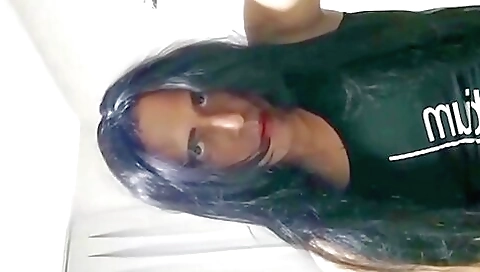 My cute amateur brunette milf with a hot body is showing