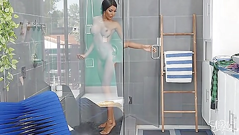 Ebony chick gets anal fucked and fucked in the ass