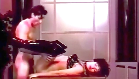 Hot anal sex video in which a busty vintage trans is fucked