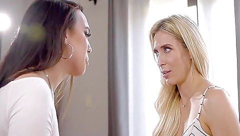 Asian brunette gets facialized and deepthroat after fucking