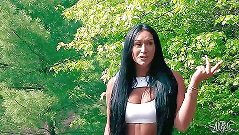 Big booty brunette has a good ass fucked in a deep throat