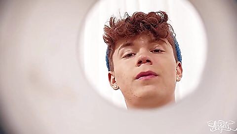 Horny brunette gets a little aroused by her boyfriend's bf