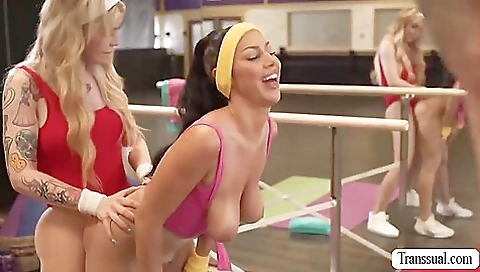 Horny brunette with a tattooed pussy fucks in her hairy ass