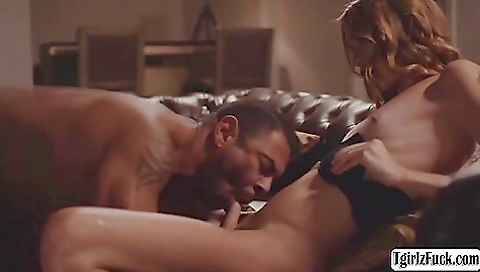 Blonde brunette plays with her big boobs and her big ass