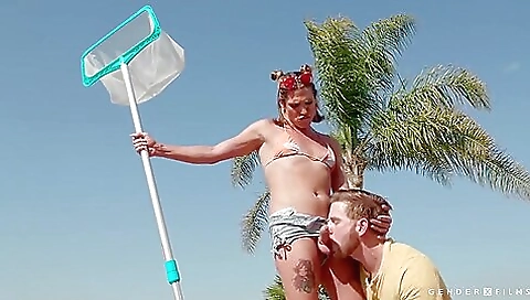 Tattooed blonde slut has her mouth and anus fucked