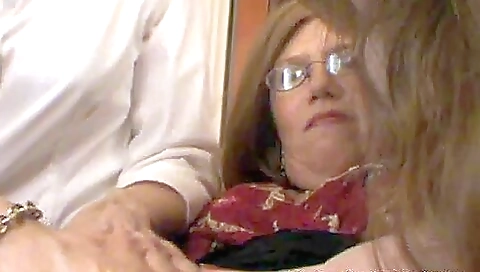 Mature stepmom and her stepdaughter play with each other