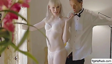 Horny babe gets her pussy and ass pounded by two boys